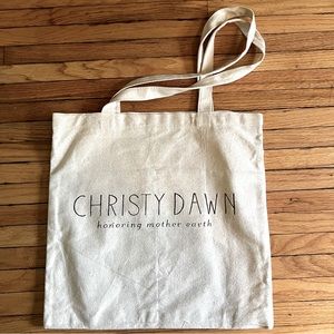 Christy Dawn Tote Bag, Sustainable Cotton, Pockets